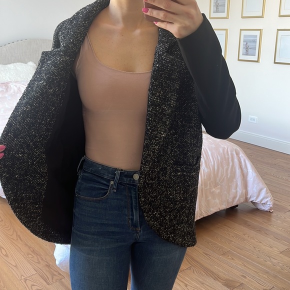 ANTHROPOLOGIE Funktional Boucle Tweed Blazer Jacket - Picture 3 of 12